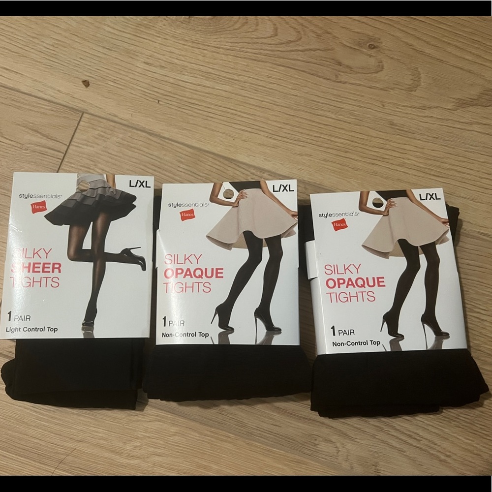 Brand new tights, 3 pack Hanes